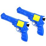 No Lethality Battle Blasters Pistol Toy Gun with Soft Foam Bullets for Costume Accessory Training or Play (Toy Revolver X 2)