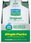 SmartMouth Original Activated Mouthwash - Adult Mouthwash for Fresh Breath - Oral Rinse for 24-Hour Bad Breath Relief with Twice Daily Use - Fresh Mint Flavor, 0.4 fl oz (10 Travel Packs)