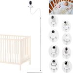 EYSAFT Baby Monitor Floor Stand Holder Baby Camera Mount and Clamp Flexible Baby Camera Holder Shelf Stand for Baby's Room Compatible with Most Baby Monitors Camera