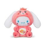 Care Bears Cinnamoroll Dressed As Love-a-Lot Bear 8" Fun-Size Plush, Pink - Soft, Huggable Bestie!, – Gift for Girls and Boys, Employees, Collectors, Ages 4+