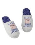 Peppa Pig Slippers for Men | Adults Grey Slip On House Shoes for Daddy 9-10 UK