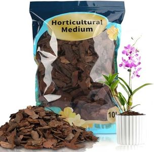 Doter Orchid Bark, Pine Bark for Plants Natural Mulch for Potted Plants, Wood Chips for Garden