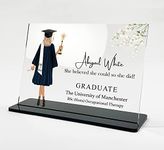 Personalised Bee - Graduation Gift For Her, Personalised Graduate Present, Custom Illustration Portrait Acrylic Plaque - Ideal for Daughter, Sister, Friend, Granddaughter Available in 5"x7" or A5