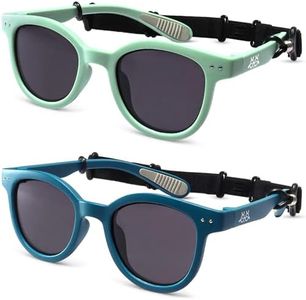 EYEBUDDY Toddler Sunglasses Age 2-4/3-5: Kids Polarized Sun Glasses for Boys/Girls 2-pack, UV 400 Shades for Children