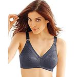 Bali Women's Woman's Double Support Spa Closure Wire-Free Bra, Private Jet Jacquard,36C