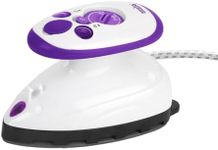 ANSIO Travel Iron Quilting Mini Steam Craft Iron with Ceramic Soleplate | Small Compact Travel Steamer - Perfect for Travel, Quilting & Sewing - Purple/White