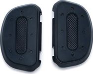 Kuryakyn 7044 Motorcycle Foot Control Component: Heavy Industry Passenger Floorboards for 1986-2019 Harley-Davidson Motorcycles, Satin Black, 1 Pair