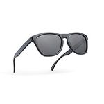 Readerest Polarized Sunglasses, Premium Sunglasses with UV 400 Protection for Men and Women, Black, Small