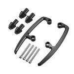 X AUTOHAUX 1 Set Motorcycle Grab Bar Rear Seat Rail Handle Black