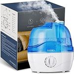 Humidifiers,2.2L Humidifier for Bedroom Baby Room, Air Humidifier with 10H Continuous Use & Auto-Off, Humidifiers Quiet Operation with 360° Rotation Nozzle, With Wide Mouth Easy to Clean, Office/Home