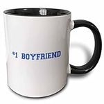 3dRose # 1 Boyfriend Mug, 11 oz, Bl