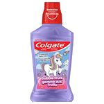 Colgate Kids Mouthwash - Unicorn Bubble Gum Flavor - Alcohol-Free Anticavity Fluoride Rinse Mouth Wash 500 mL