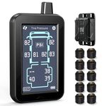 GUTA RV Touchscreen Trailer Tire Pressure Monitoring System with 10 Sensors