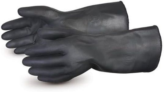 Superior BBQ Gloves - High Heat Resistant Barbecue Gloves for Grills & Smokers (Insulated Lining Protects Hands from Steam - Diamond Grip Finish) Size Large