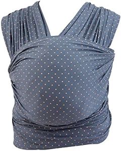 Ergobaby Aura Baby Carrier Wrap for Newborn to Toddler (7-25 Pounds), Coral Dots