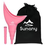 Female Urinal, Female Silicone Urination Device Portable Urinal for Women Pee Standing Up, Reusable Women Pee Funnel for Camping, Hiking, Outdoor Activities