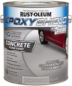 RUST-OLEUM 225359 Epoxy Shield Gray Base Single Part 1-Gallon Armor Concrete Floor Acrylic Paint, 1 gal,, 128 Fl Oz (Pack of 1)