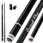 CRICAL Carbon Fiber Pool Cue Stick 58" Billiard Cue Sticks Professional Low Deflection Pool Sticks with 3/8 * 8 Pin Joint and 12.5mm Tip