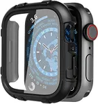 Power Theory Case for Apple Watch 44mm Hard Bumper with Integrated Elite Shatter Resistent Screen Protector, Full Body Protection, Easy Snap On Install, Anti-Scratch, Shock Resistent, Series SE/6/5/4