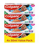 Colgate Kids Toothpaste Multipack 6+ Years 4 x 50ml – Gentle Toothpaste for Kids – Contains Dentist-Recommended Level of Fluoride – Maximum Cavity Protection – 4X Stronger Enamel