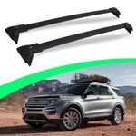 All Aluminum 220 LBS Roof Racks for Ford Explorer 2020-2025, Deepace Black Cross Bars for Rooftop Cargo Carrier Bag Luggage Kayak Bike Snowboad