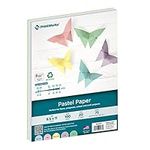 Printworks Pastel Paper, 20 lb, 4 Assorted Pastel Colors, 30% Recycled Color Printer Paper, SFI Certified, Perfect for School and Craft Projects, 100 Sheets, 8.5 x 11 Inch (00577)