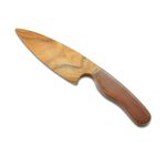 ZIZI GIFTS Kids Mango Wood Montessori Knife | Cutting and Chopping Knife | Safe Cooking, Cut Soft Vegetable & Fruits Knife | Ergonomic for 2-8 Years Old, Home Outdoor (Brown)