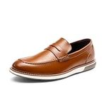 Bruno Marc Men's Dress Penny Loafer Slip-on Shoes, Brown, 10