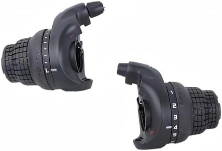 Tailcle 3x7 Twist Shifter Set 21 Speed Bike Gear Shifter with Grips – Left 3 Speed & Right 7 Speed Twist Grip Shift Lever Set with Cables for Mountain Bike, Folding Bike, City Bike, Youth & Kids Bike