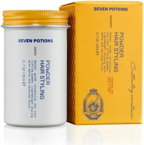 Seven Potions Hair Styling Powder For Men 20g: Root Lifting Dust, Volume & Texture – Flexible Hold, Natural Look for All Hair Types – Vegan, Cruelty Free