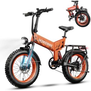 SASIKEIBIKE Electric Bike for Adults-Orange