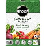 Miracle-Gro Performance Organics Granular Plant Food (Bee, Pet & Child Friendly) Fruit & Veg Plant Food, 1 kg, Grey