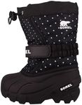SOREL Children's Flurry Boot, Black, 9 Little Kid
