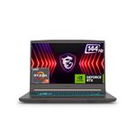 MSI Thin A15, Ryzen 7 7735HS, 40CM FHD 144Hz Gaming Laptop(16GB/1 TB NVMe SSD/Windows 11 Home/NVIDIA GeForce RTX 4050, GDDR6 6GB/Cosmos Gray/1.86Kg), B7VE-065IN