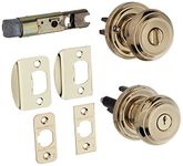 Baldwin EN.TRA.TRR Traditional Keyed Entry Single Cylinder Knobset with Traditio, Door Lock with Key, Cylinder Lock