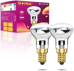 Bonlux 2X R39 E14 Reflector Bulbs Spot Lights Dimmable Lava Lamp 25W Super Bright Small Edison Screw Base SES Energy Saving Light Bulbs Warm White 2400-2600K 360 Degree Wide Beam Angle 240V