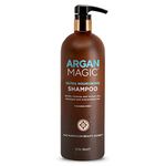 Argan Magic Ultra Nourishing Shampoo - Argan Oil and Antioxidants to Nourish and Restore Damaged and Over-Processed Hair Types | Made in USA, Paraben Free, Cruelty Free (32 oz)