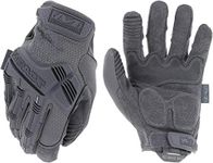 Mechanix Wear: M-Pact Tactical Gloves with Secure Fit, Touchscreen Capable Safety Gloves for Men, Work Gloves with Impact Protection and Vibration Absorption (Grey, Large)