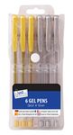 Just stationery Gel Ink Pen - Silver/Gold (Set of 6), 1224