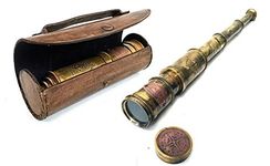 Scout Regiment Brass Telescope 19" London 1940 Broadhurt Clarkson Antique Replica Spyglass Scope High Resolution DF Lens Brilliant Magnification (Scout -19")