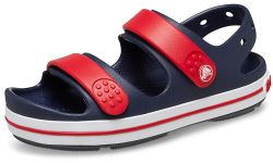 Crocs Unisex Kids Crocband Sandal 209424-4OT Navy/Varsity Red C8