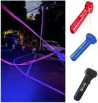 Loop Lasso String Shooter Decompression Toy Glow in The Dark USB Electric Rope Propeller Rope Launcher Adult Toy LoopLasso,Kids Gift for Holidays,Christmas Stocking Stuffer for Children (red)