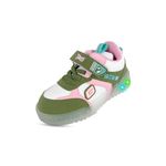 G&D GUYS & DOLLS Tp-Lite-01 Led Light Shoes for Boys and Girls Perfect for Boys and Girls Olive