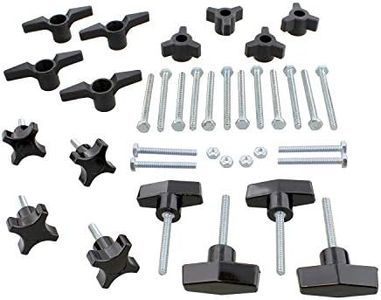 DCT Jig Hardware Kit – 36 Pc Woodworking Hardware Kit for Woodworking Jigs and Fixtures, T Track Accessories