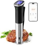 INKBIRD WiFi Sous Vide Machine Slow Cooker ISV-300W, IPX7 Waterproof Sous Vide Cooker 1000W, APP Remote Control with Recipes, Auto Stop Burn Protect, Alarms, Timer, Booking Function