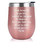NewEleven Gifts For Sister From Sister, Brother - Unique Birthday Present For Sister, Soul Sister, Big Sister, Little Sister, Sister In Law, Sibling, Bestie - 12 Oz Tumbler