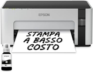 Epson EcoTank ET-M1120 stampante monocromatica A4 (bianco/nero) 32 pag/min, serbatoio di inchiostro, USB, Wi-Fi, Wi-Fi Direct, Stampa da mobile, flacone nero incluso in dotazione, risparmio costi