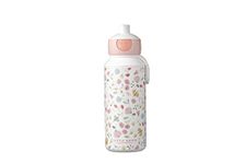 Mepal - Drinking Bottle Pop-Up Campus - Drinking Bottle Little Dutch - Leak Proof Drink Bottle For School - BPA-Free & Dishwasher Safe - 400 ml - Flowers & Butterflies