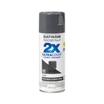 Rust-Oleum 249115 Painter's Touch Acrylic Spray Paint for Plastic, Wood, Metal (Gloss Dark Gray - 340 Grams)