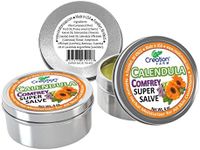 Creation Farm Calendula-Comfrey Super Salve 3 Pack of 4 oz Tins Balsamo pomade herba Caléndula Consuelda crema